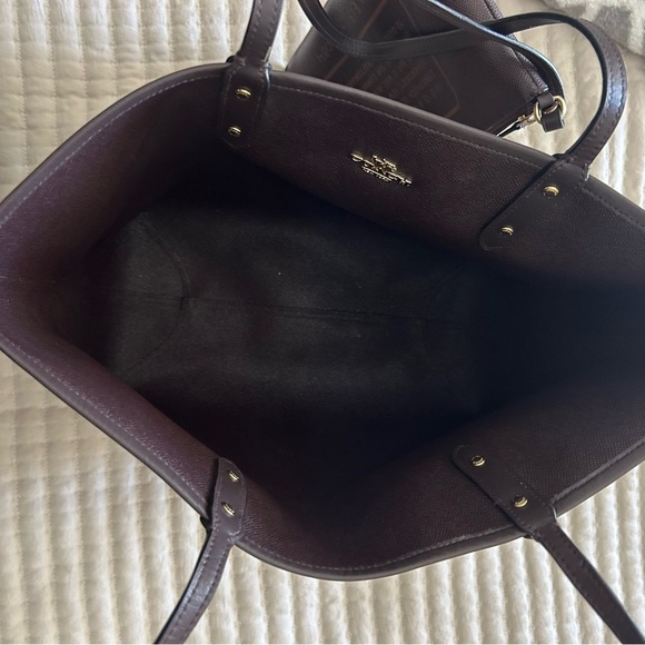 Coach Reversible City Tote Signature Canvas Khaki Multi Floral Print Bag - Picture 9 of 16